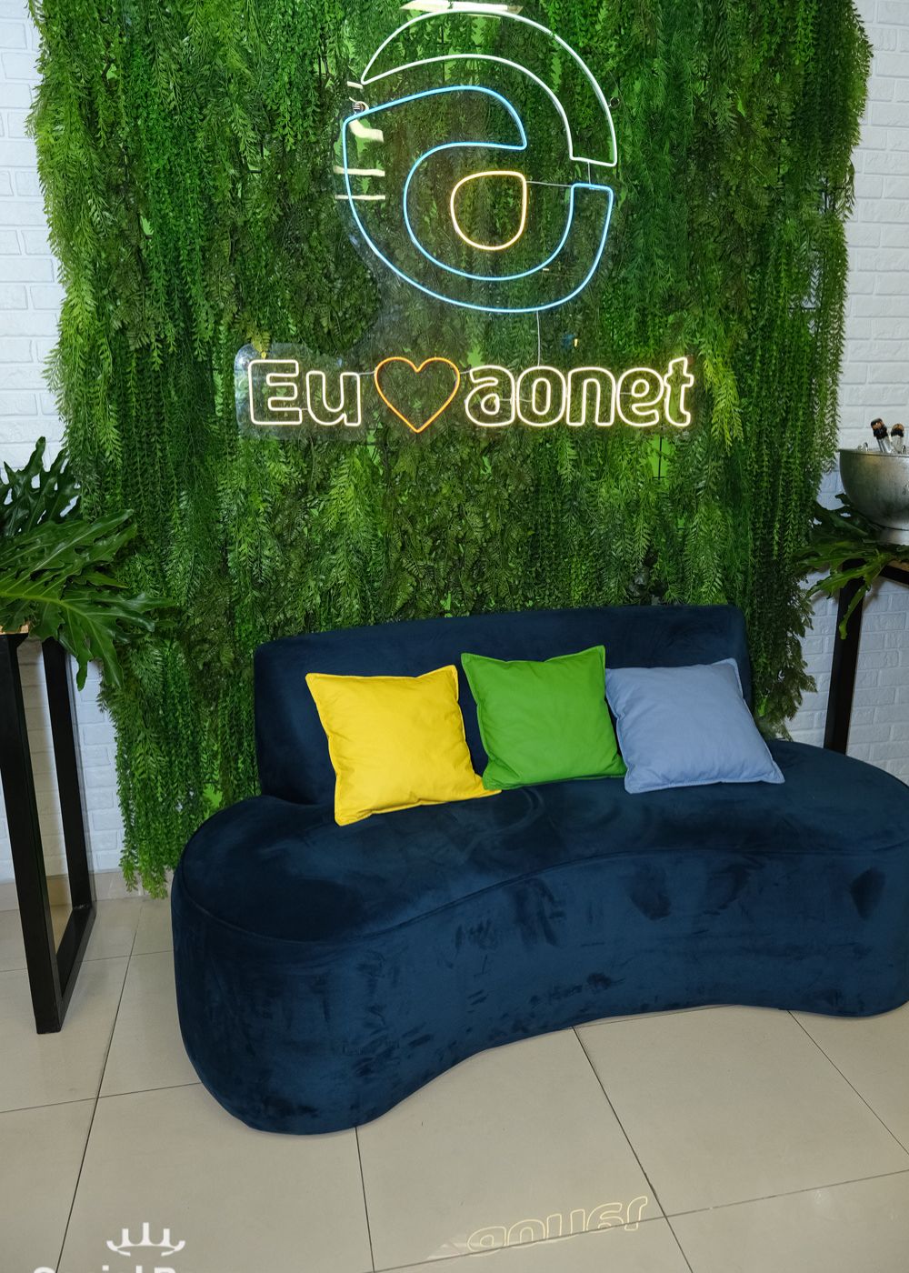 Painel de neon personalizado Acrilic para ambientes residenciais